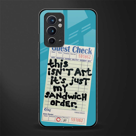 sandwich order glass case for oneplus 9rt image