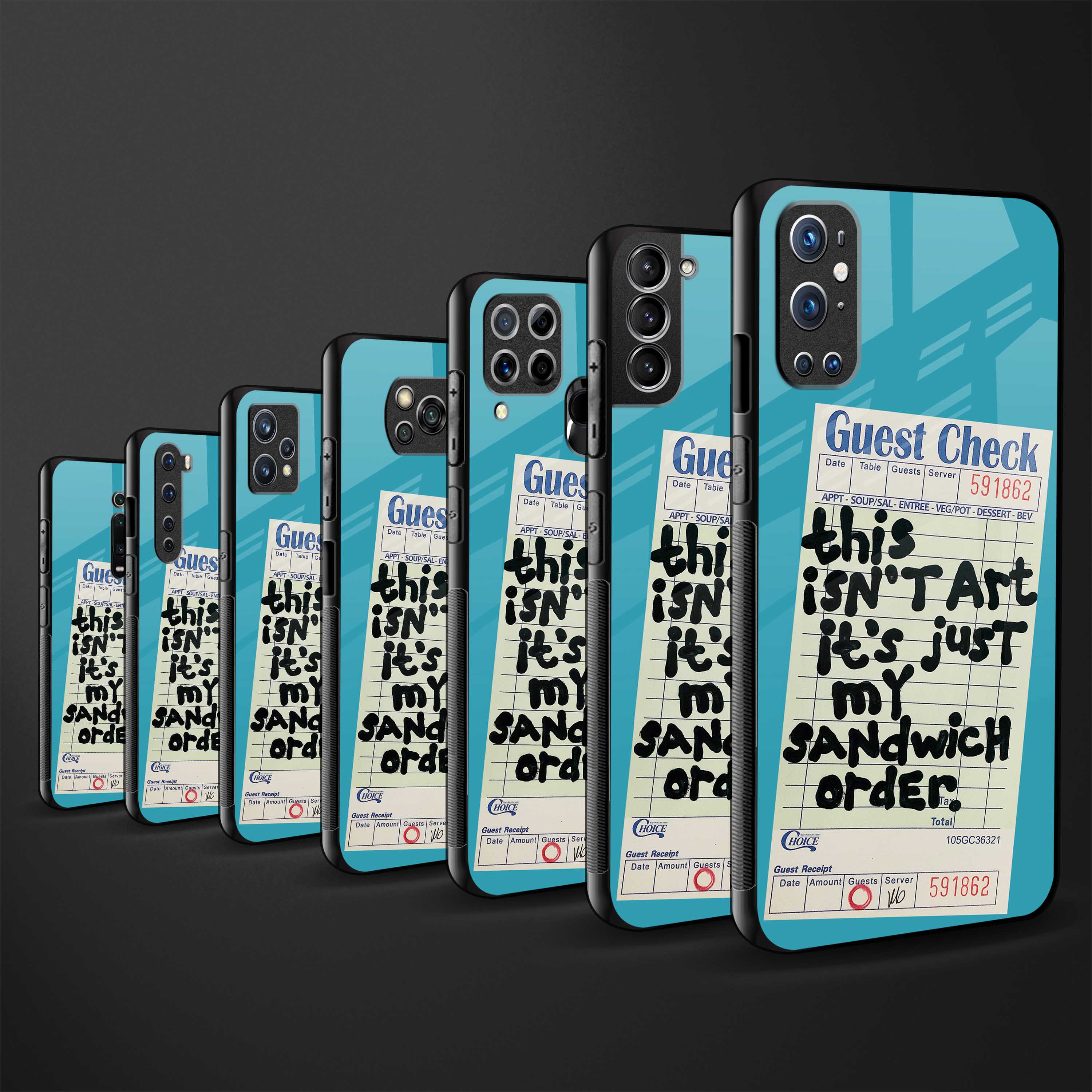 sandwich order glass case for oppo a54 image-3
