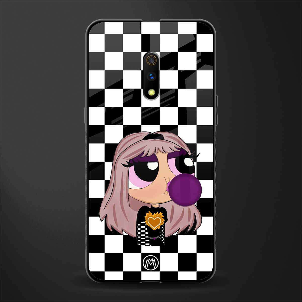 sassy chic powerpuff girls glass case for oppo k3 image