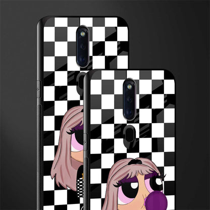 sassy chic powerpuff girls glass case for oppo f11 pro image-2