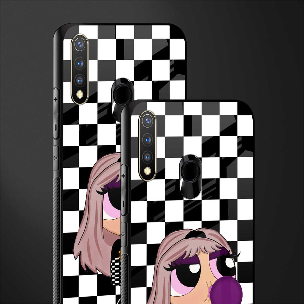 sassy chic powerpuff girls glass case for vivo u20 image-2
