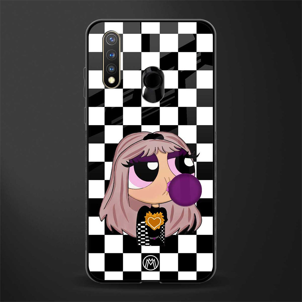 sassy chic powerpuff girls glass case for vivo u20 image