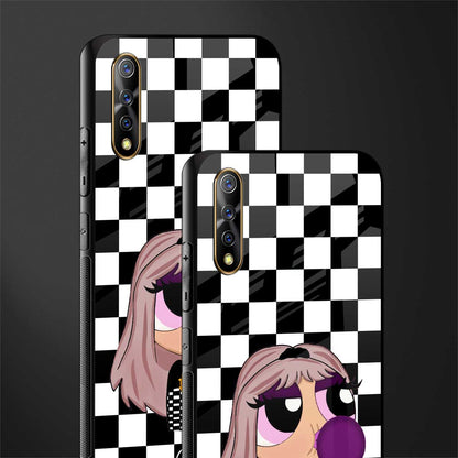 sassy chic powerpuff girls glass case for vivo z1x image-2