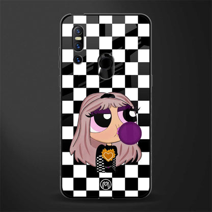 sassy chic powerpuff girls glass case for vivo v15 image