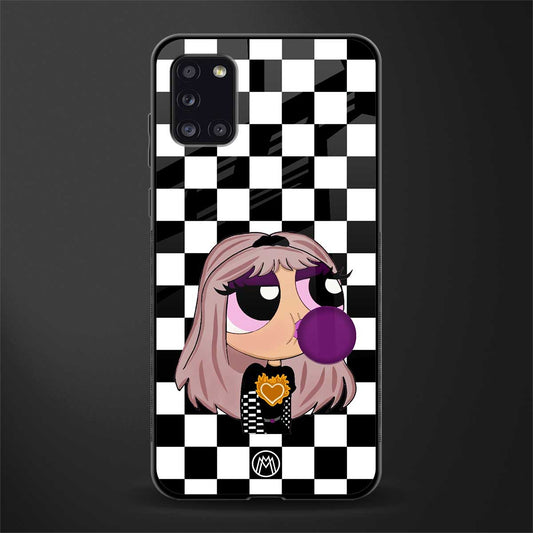 sassy chic powerpuff girls glass case for samsung galaxy a31 image