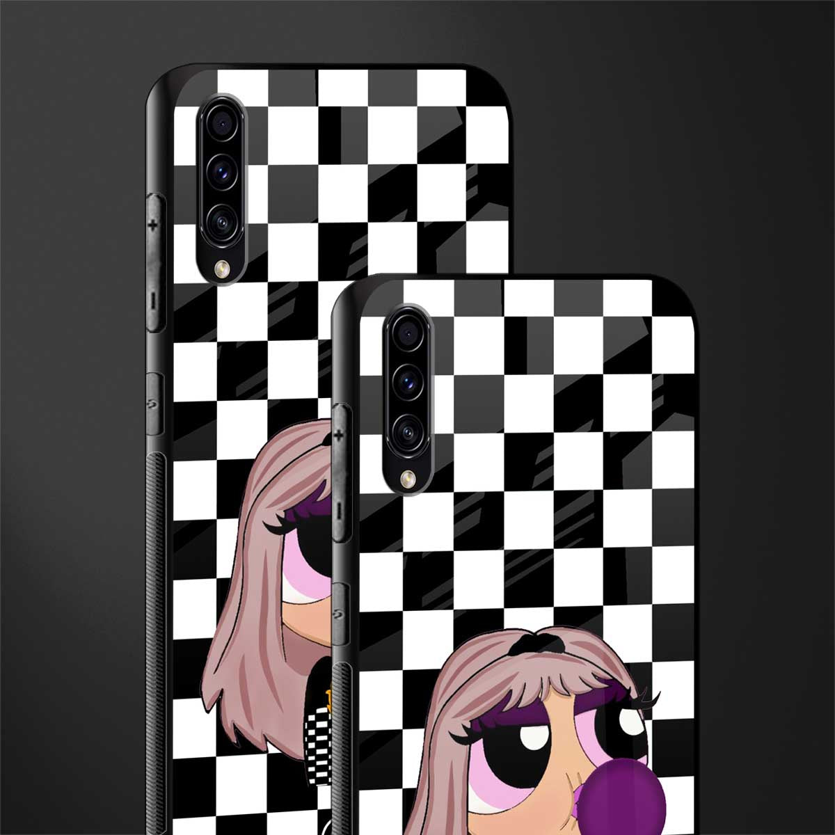 sassy chic powerpuff girls glass case for samsung galaxy a70s image-2