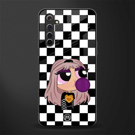 sassy chic powerpuff girls glass case for realme 6i image