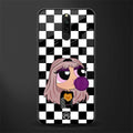 sassy chic powerpuff girls glass case for redmi 8 image