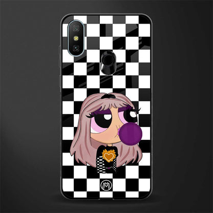 sassy chic powerpuff girls glass case for redmi 6 pro image