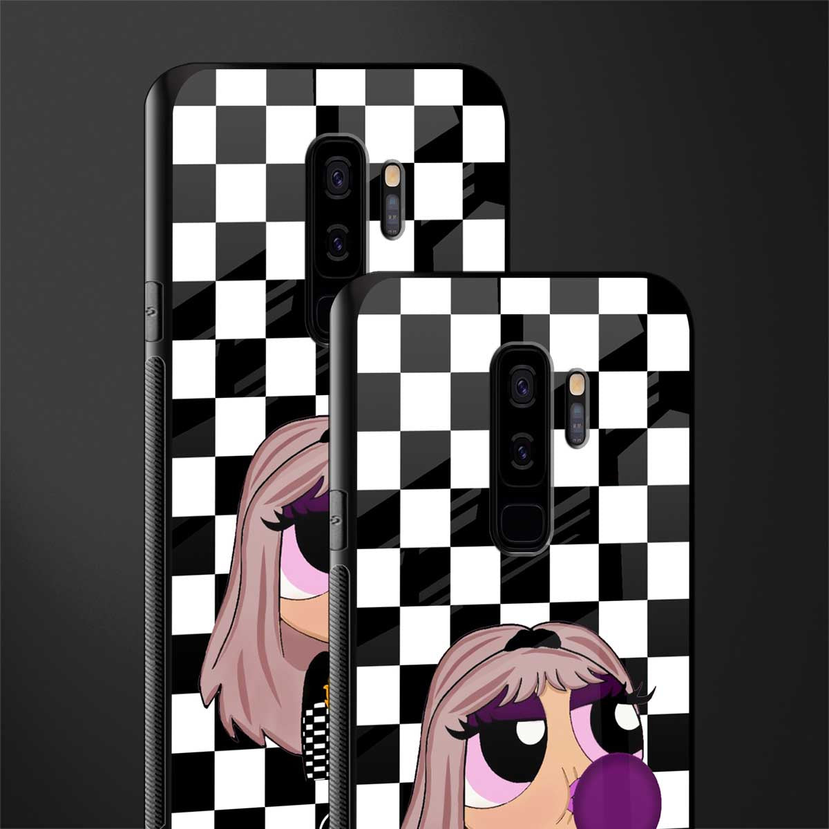 sassy chic powerpuff girls glass case for samsung galaxy s9 plus image-2