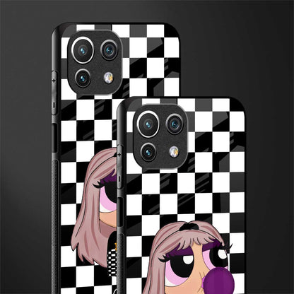 sassy chic powerpuff girls glass case for mi 11 lite image-2