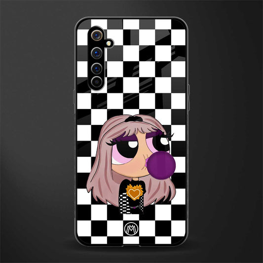 sassy chic powerpuff girls glass case for realme x50 pro image