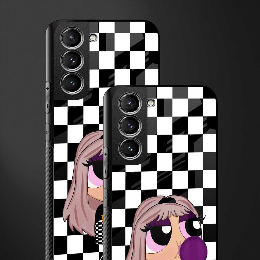 sassy chic powerpuff girls glass case for samsung galaxy s21 fe 5g image-2