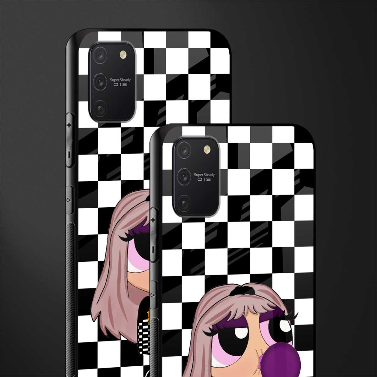 sassy chic powerpuff girls glass case for samsung galaxy a91 image-2