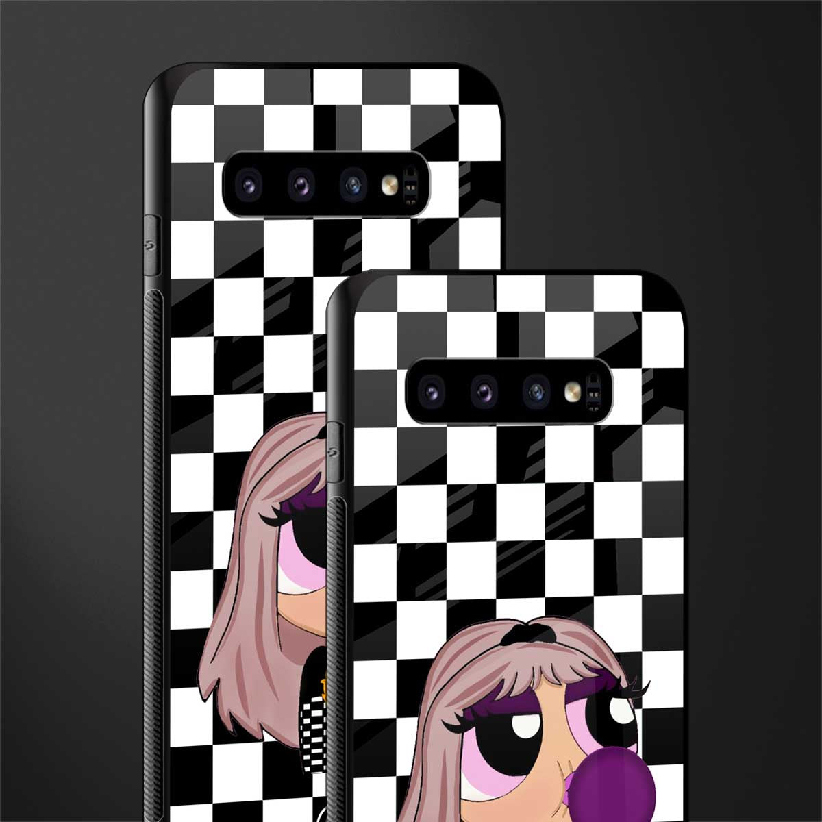 sassy chic powerpuff girls glass case for samsung galaxy s10 image-2