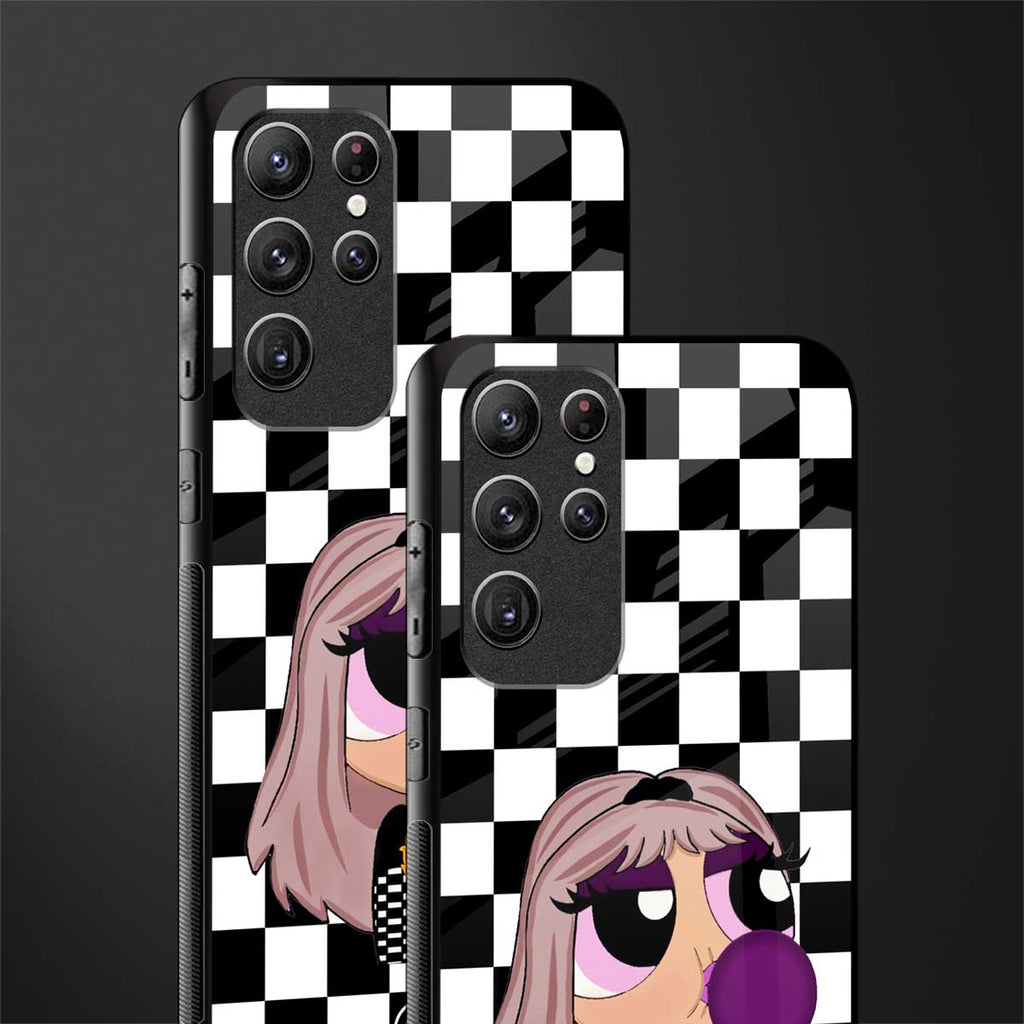 sassy chic powerpuff girls glass case for samsung galaxy s22 ultra 5g image-2