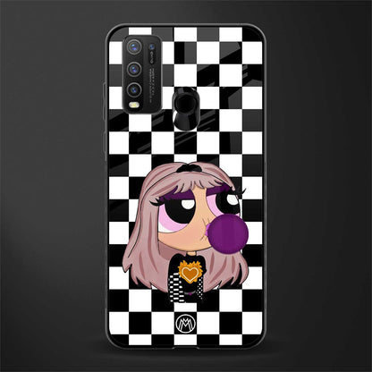 sassy chic powerpuff girls glass case for vivo y30 image