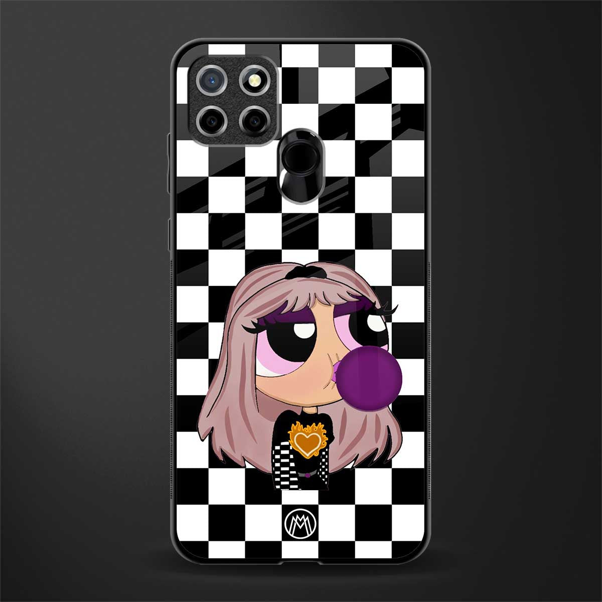sassy chic powerpuff girls glass case for realme c25 realme c25s image
