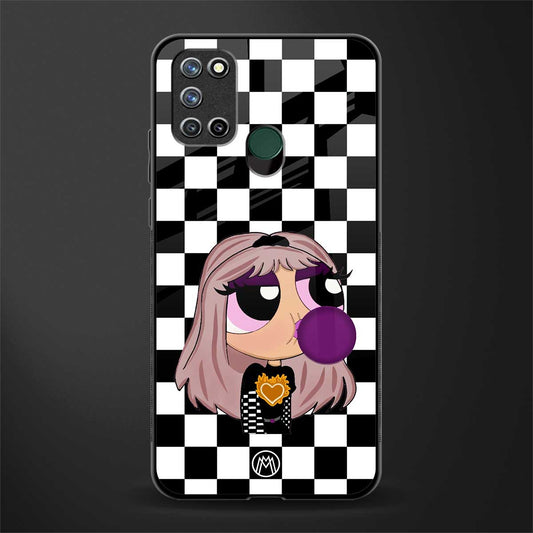 sassy chic powerpuff girls glass case for realme 7i image