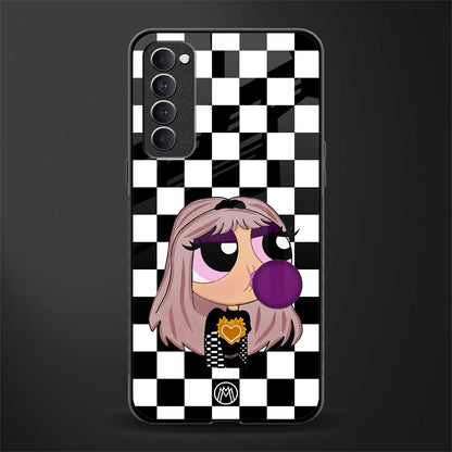 sassy chic powerpuff girls glass case for oppo reno 4 pro image