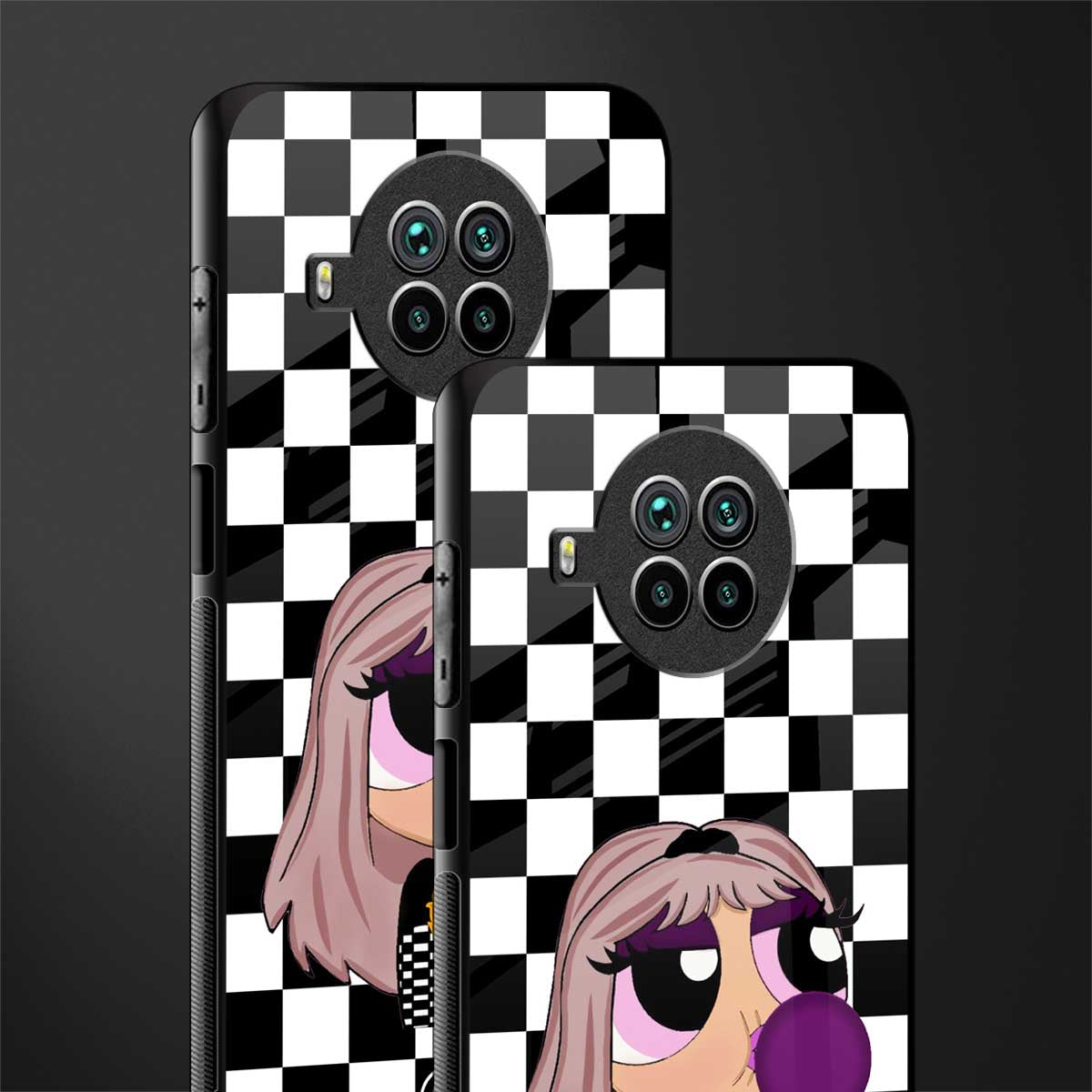 sassy chic powerpuff girls glass case for mi 10i image-2