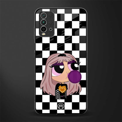 sassy chic powerpuff girls glass case for redmi 9 power image