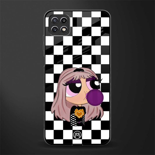 sassy chic powerpuff girls glass case for samsung galaxy a22 5g image