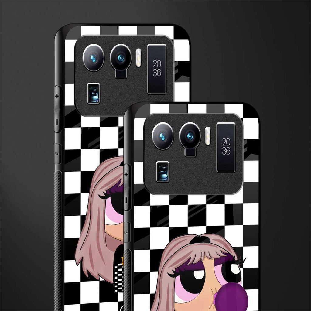 sassy chic powerpuff girls glass case for mi 11 ultra 5g image-2