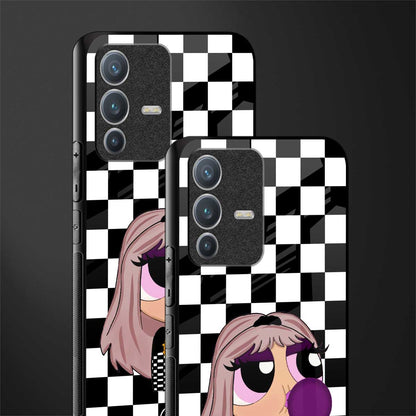 sassy chic powerpuff girls glass case for vivo v23 pro 5g image-2