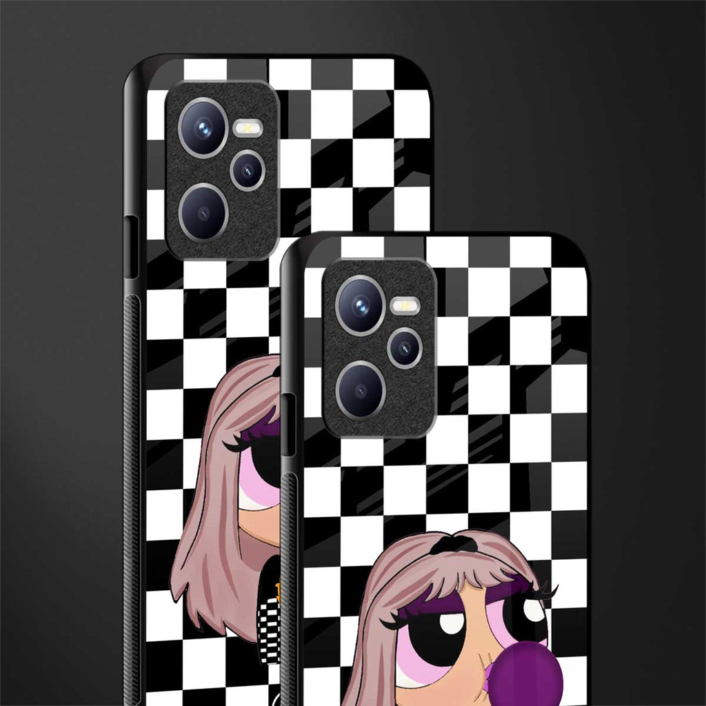 sassy chic powerpuff girls glass case for realme c35 image-2