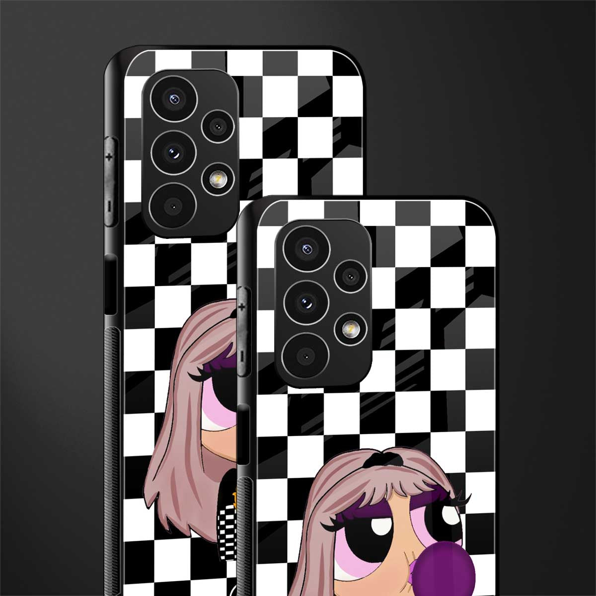 sassy chic powerpuff girls back phone cover | glass case for samsung galaxy a13 4g