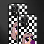 sassy chic powerpuff girls back phone cover | glass case for oppo f21 pro 4g