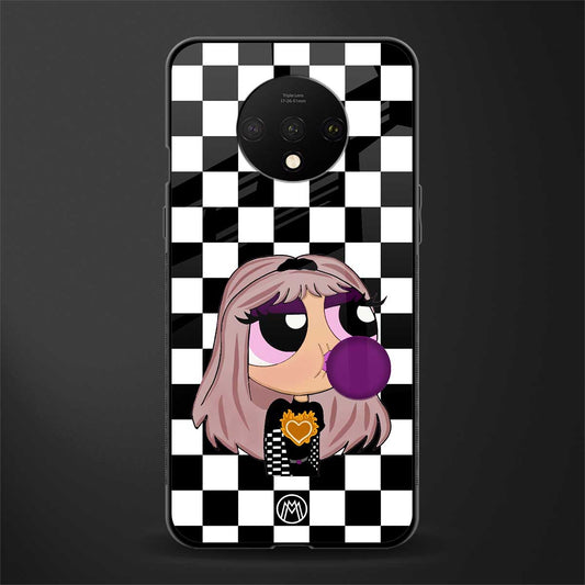 sassy chic powerpuff girls glass case for oneplus 7t image