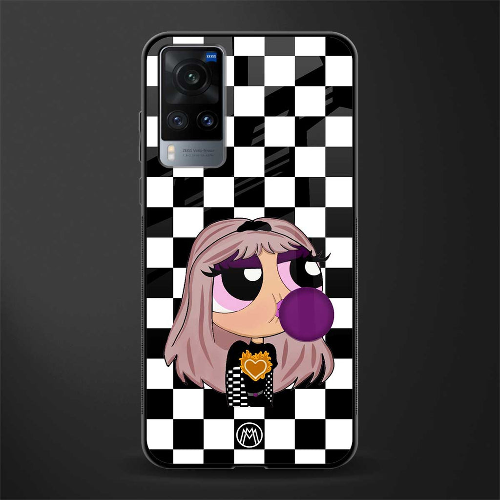 sassy chic powerpuff girls glass case for vivo x60 image
