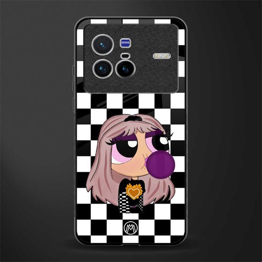 sassy chic powerpuff girls glass case for vivo x80 image