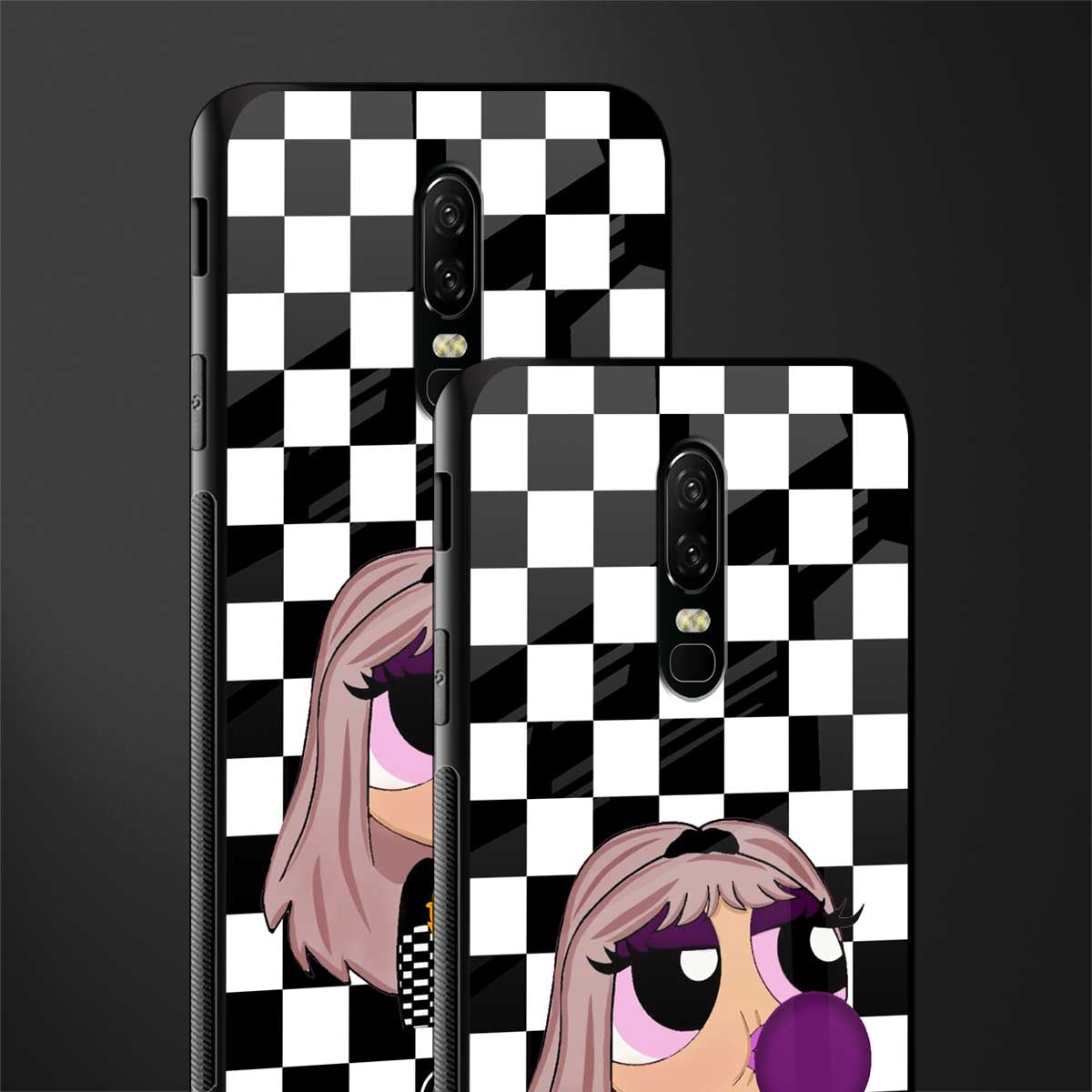 sassy chic powerpuff girls glass case for oneplus 6 image-2