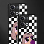 sassy chic powerpuff girls back phone cover | glass case for oppo reno 8 pro