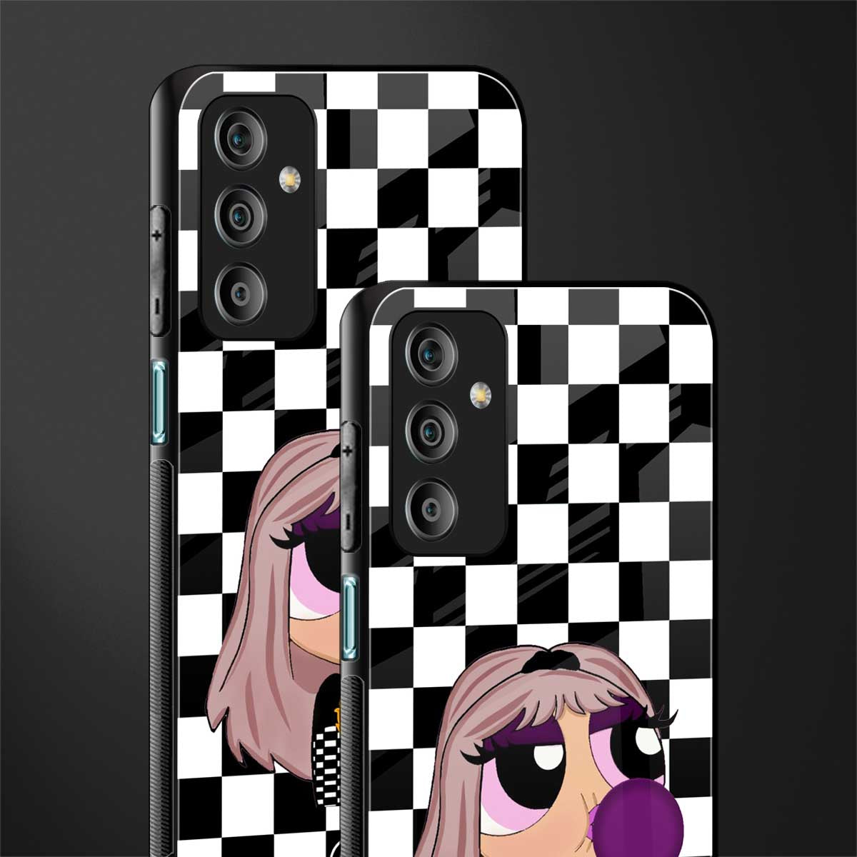 sassy chic powerpuff girls back phone cover | glass case for samsung galaxy f23 5g