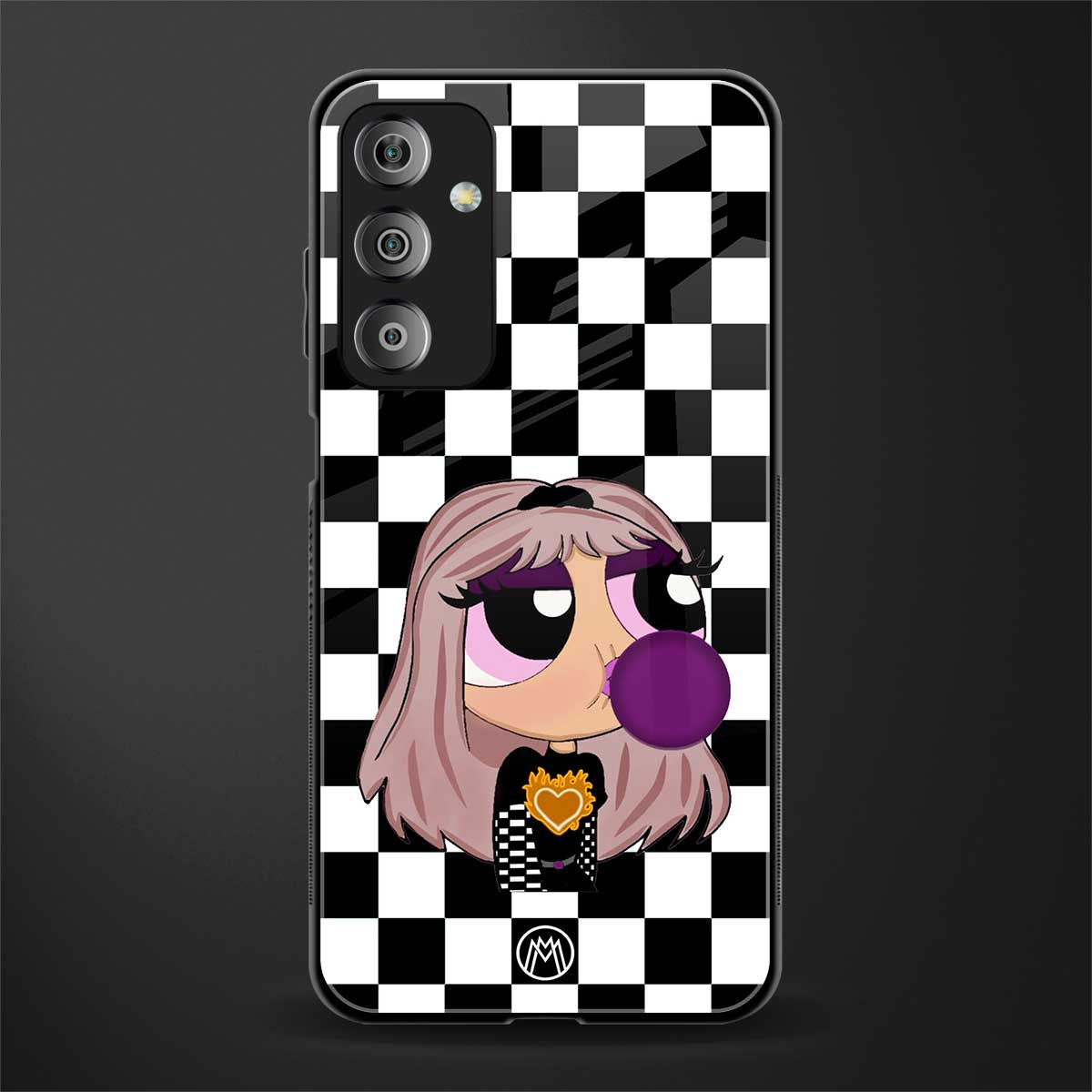 sassy chic powerpuff girls back phone cover | glass case for samsung galaxy f23 5g