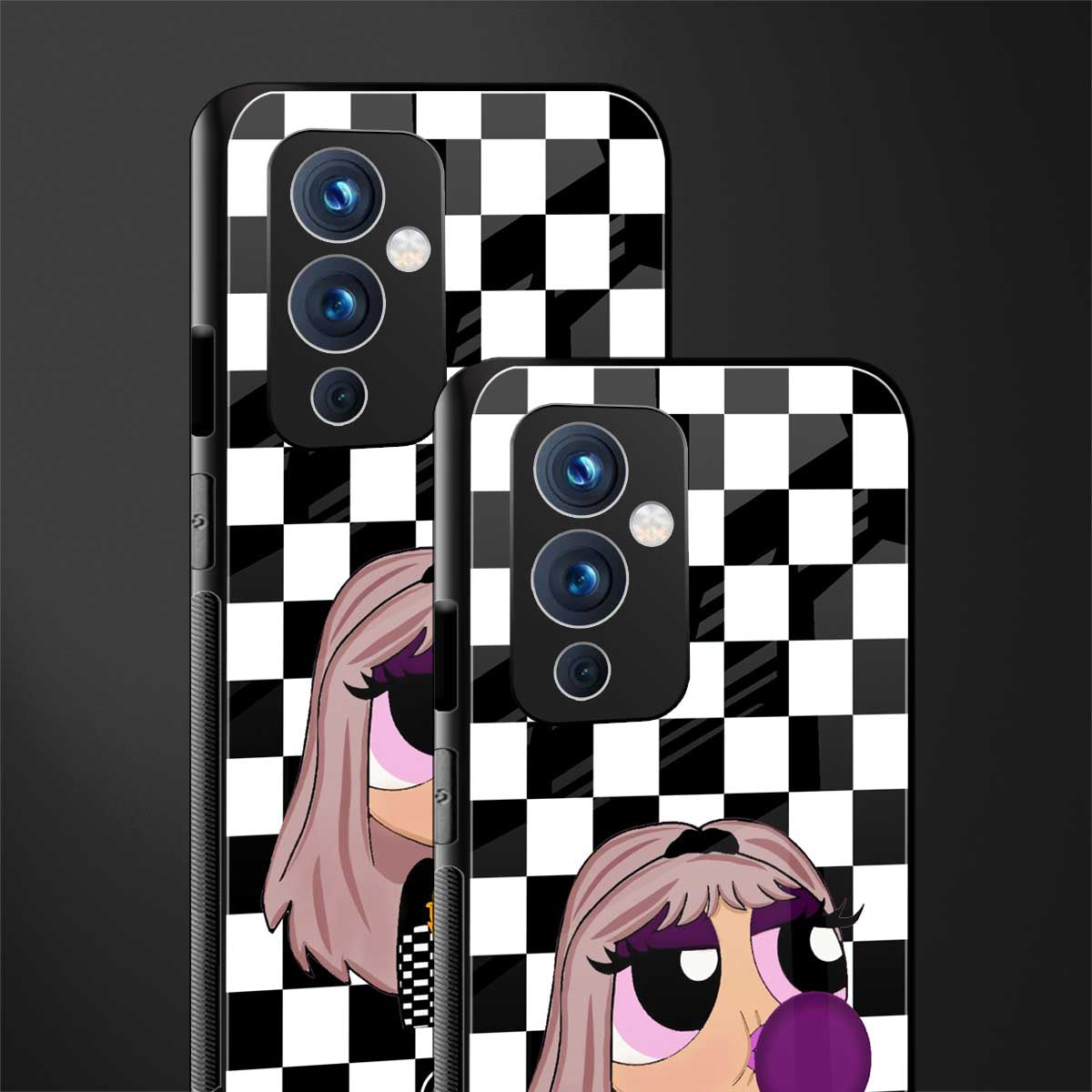 sassy chic powerpuff girls back phone cover | glass case for oneplus 9