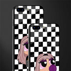 sassy chic powerpuff girls glass case for iphone 8 plus image-2