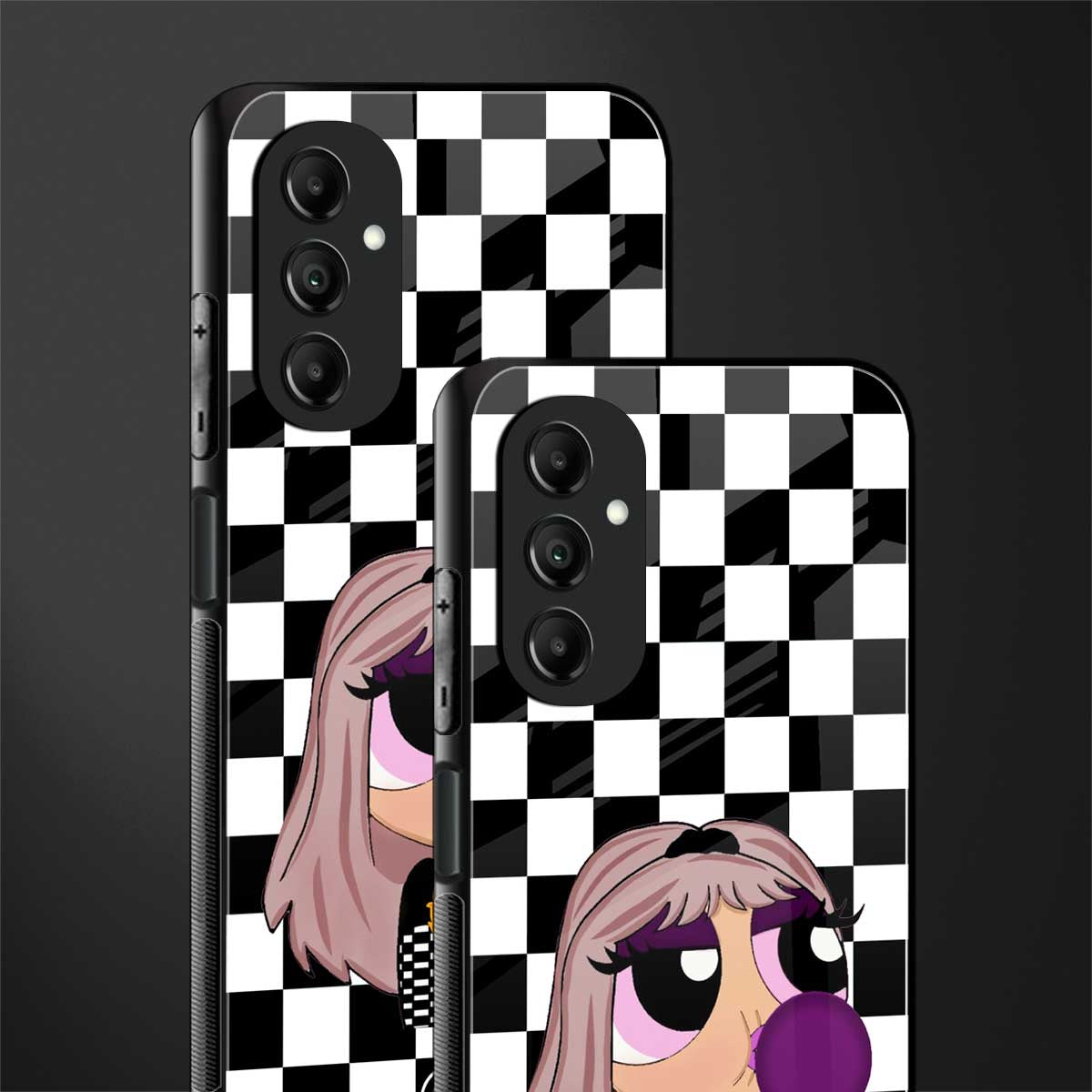 sassy chic powerpuff girls back phone cover | glass case for samsung galaxy a14 5g