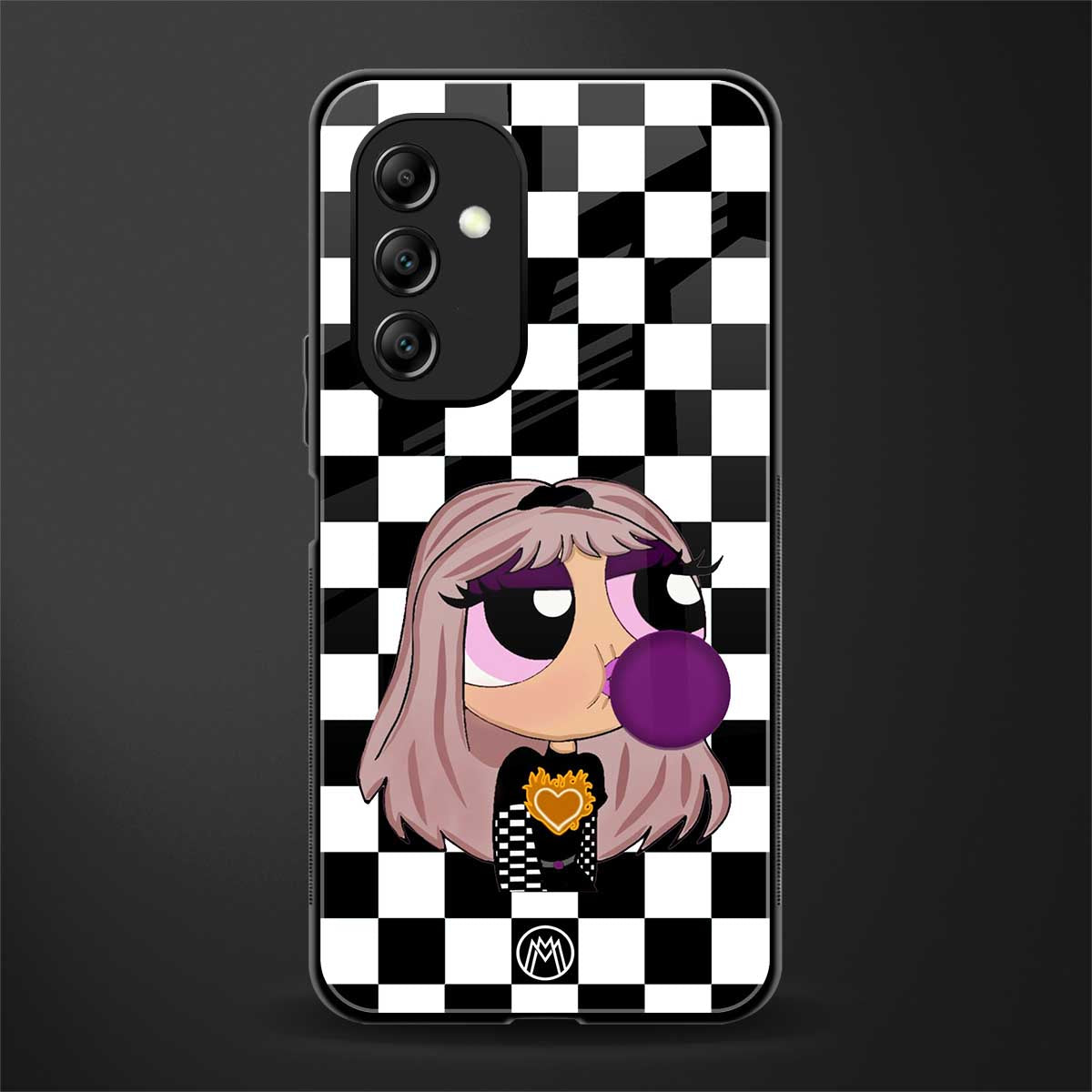 sassy chic powerpuff girls back phone cover | glass case for samsung galaxy a14 5g