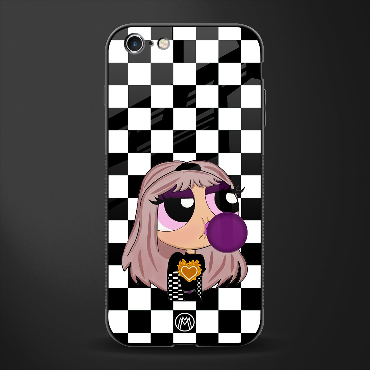 sassy chic powerpuff girls glass case for iphone 6 plus image