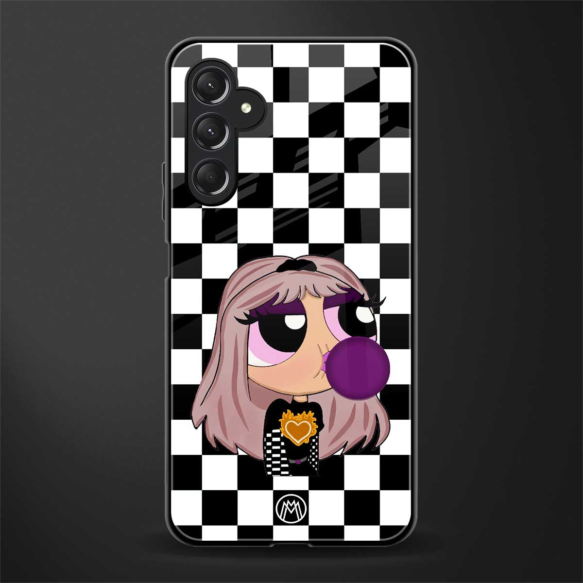 sassy chic powerpuff girls back phone cover | glass case for samsun galaxy a24 4g