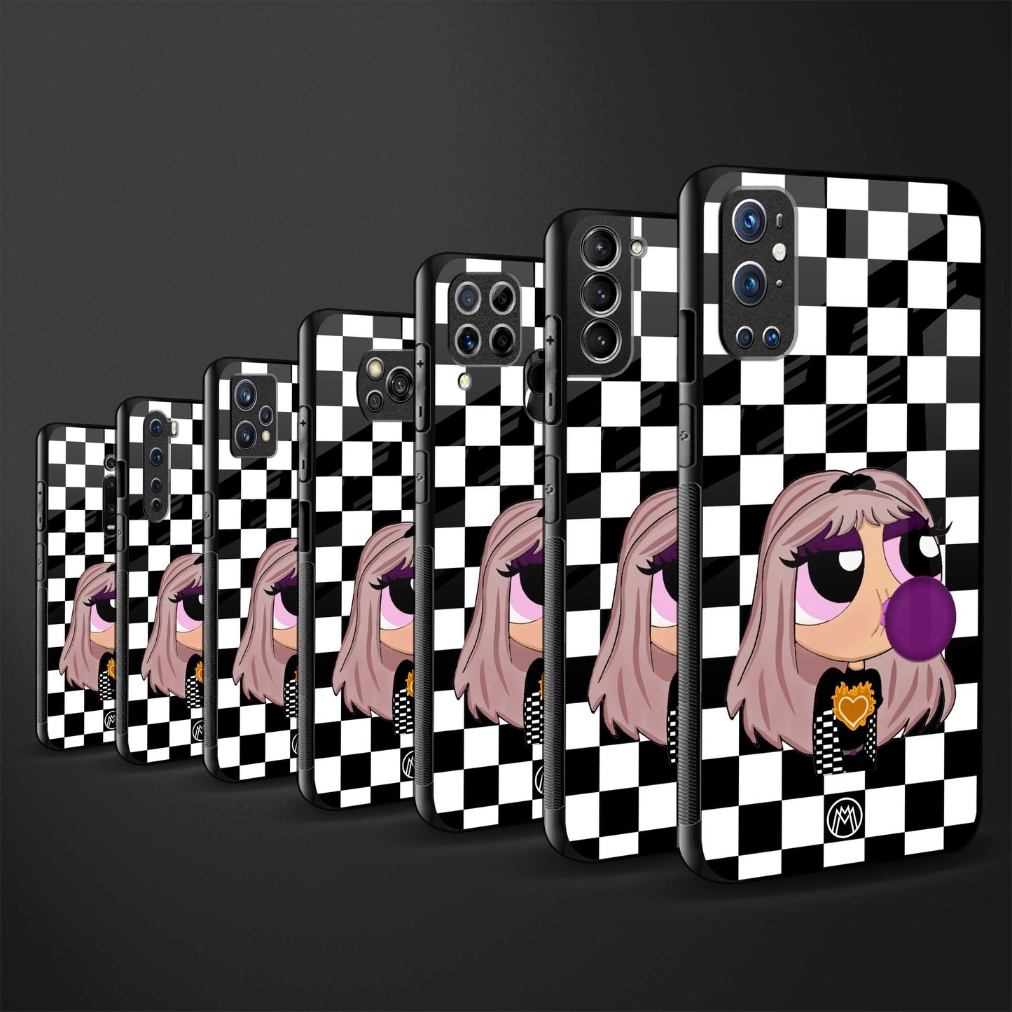sassy chic powerpuff girls glass case for redmi 9 power image-3