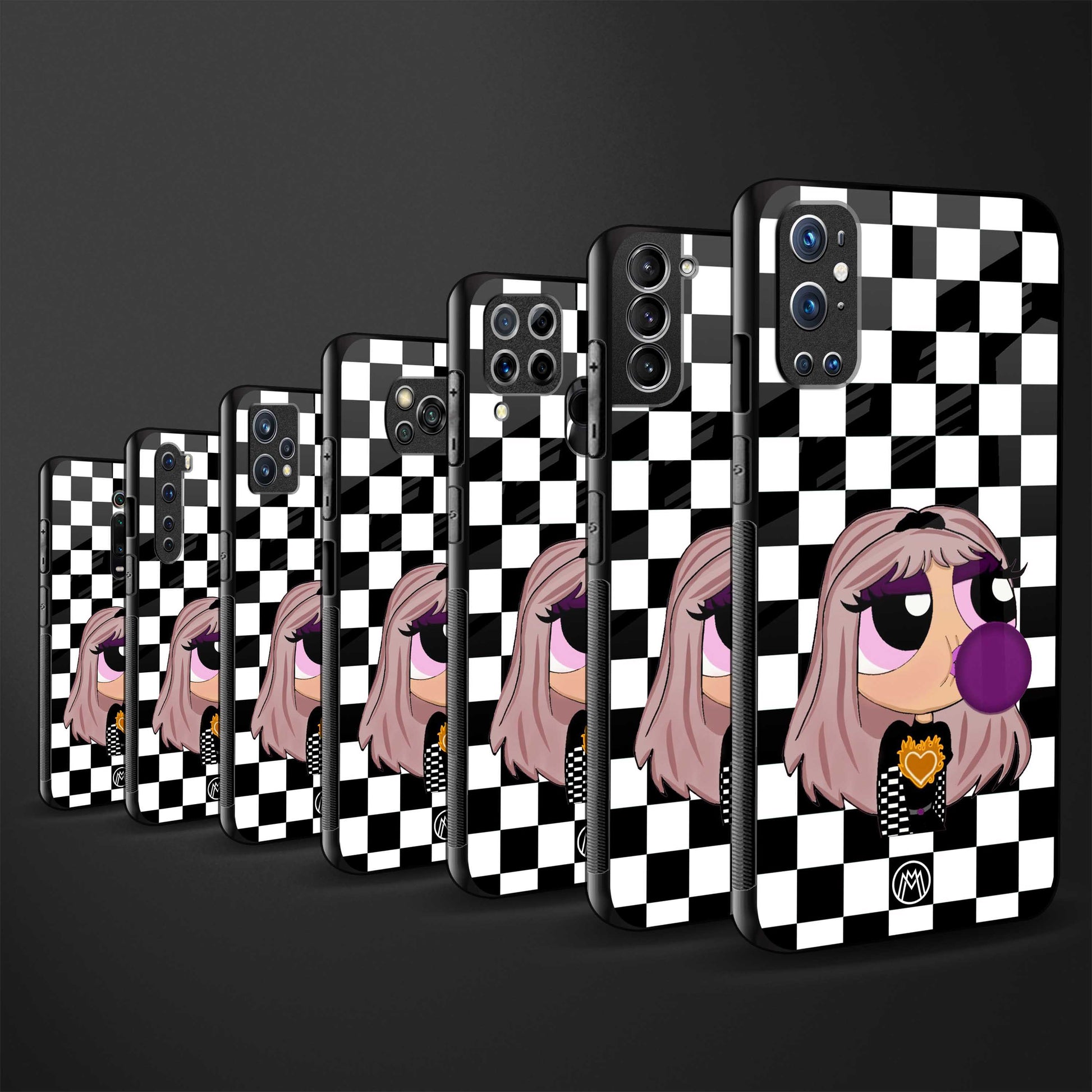 sassy chic powerpuff girls glass case for redmi 9 power image-3