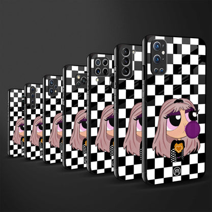 sassy chic powerpuff girls back phone cover | glass case for vivo y35 4g