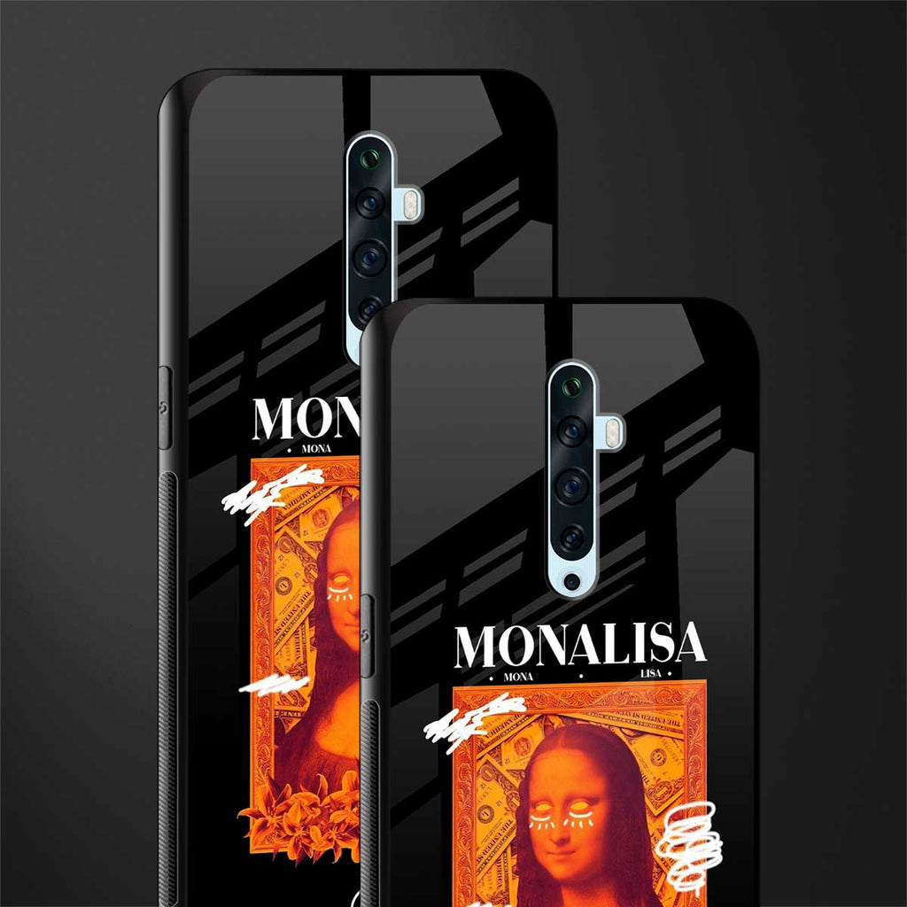 sassy mona lisa glass case for oppo reno 2f image-2