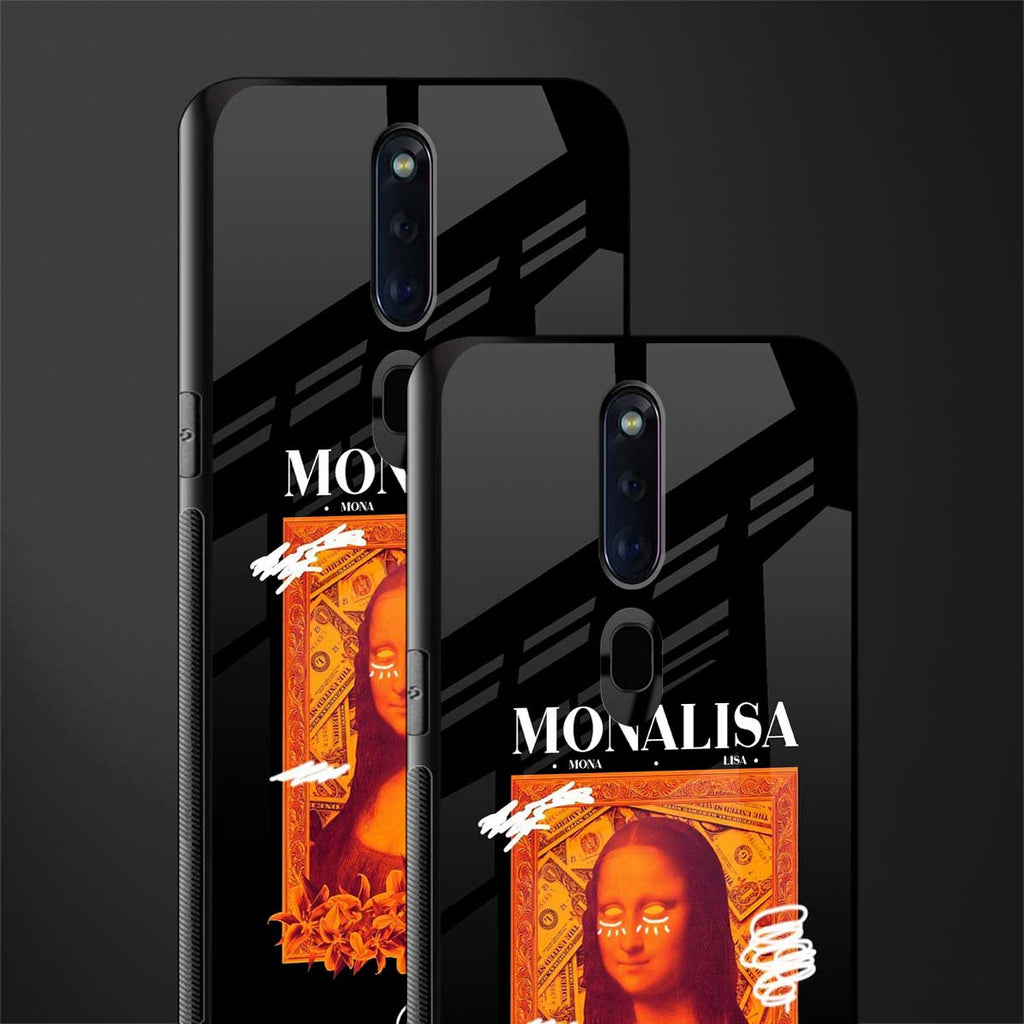 sassy mona lisa glass case for oppo f11 pro image-2